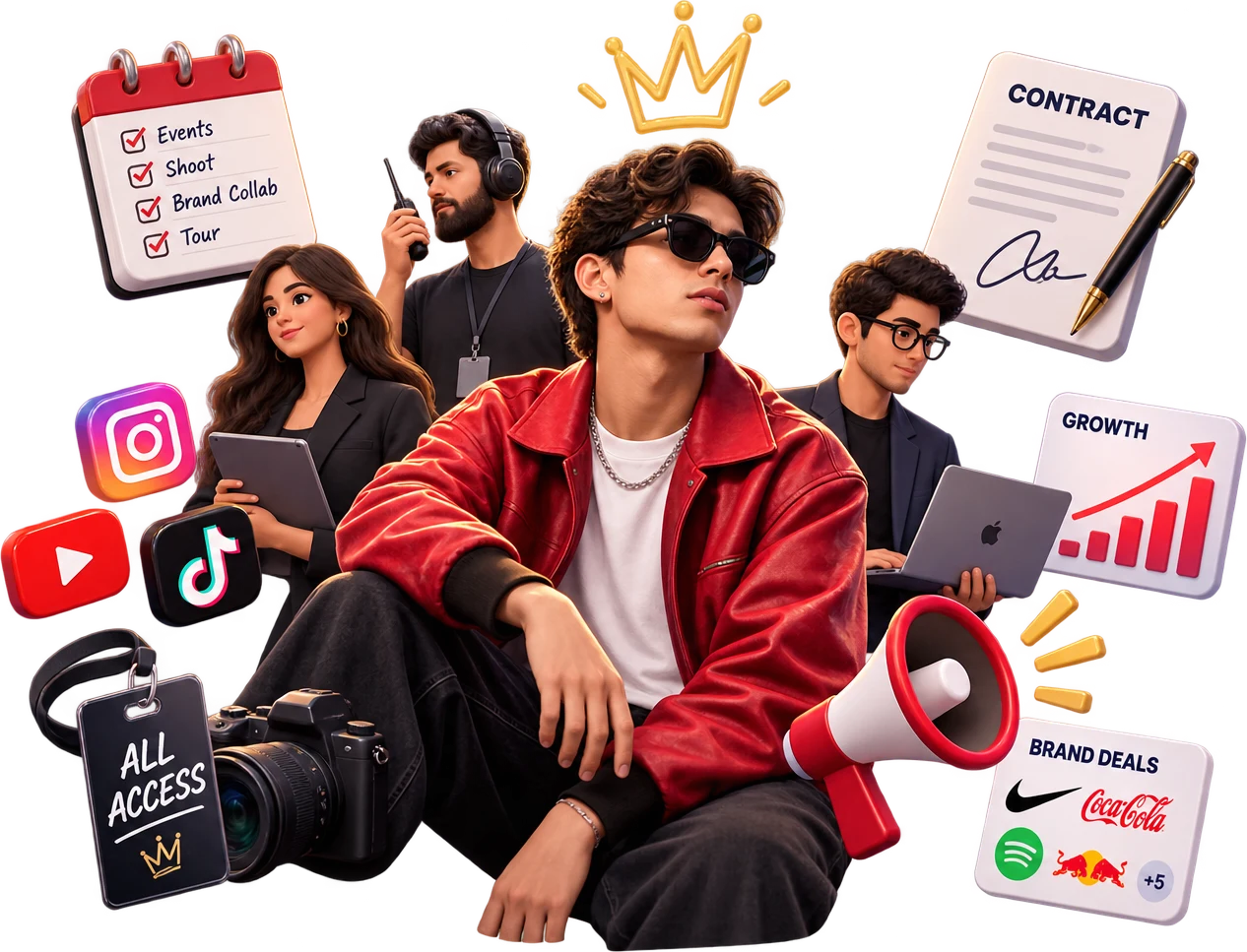 Influencer growth and management